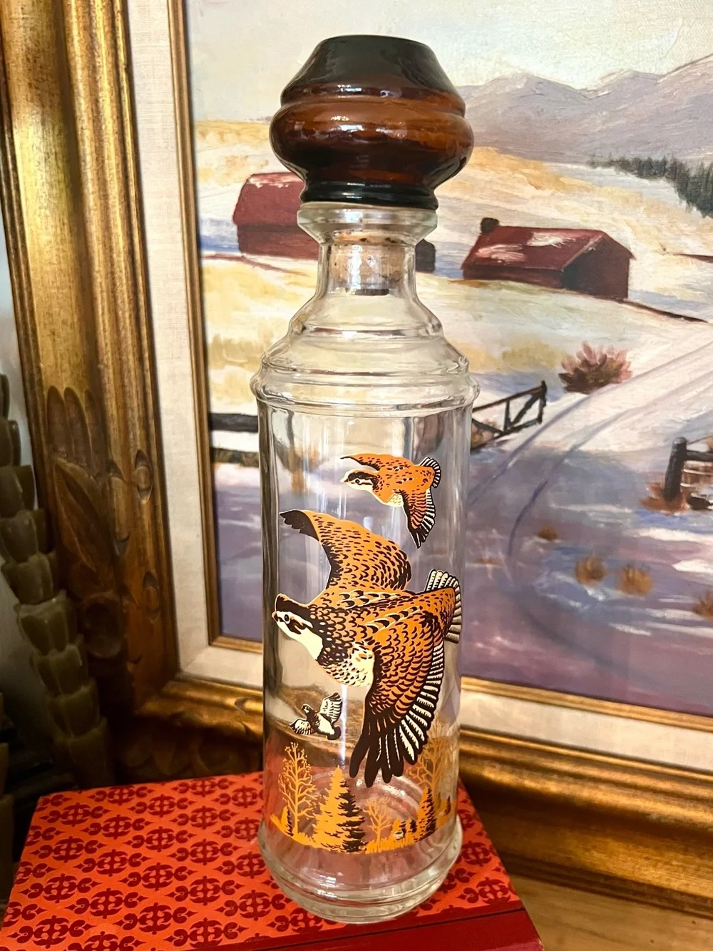 Vintage 1967 CABIN STILL Sportsman Collection Liquor Bottle/Decanter Barware